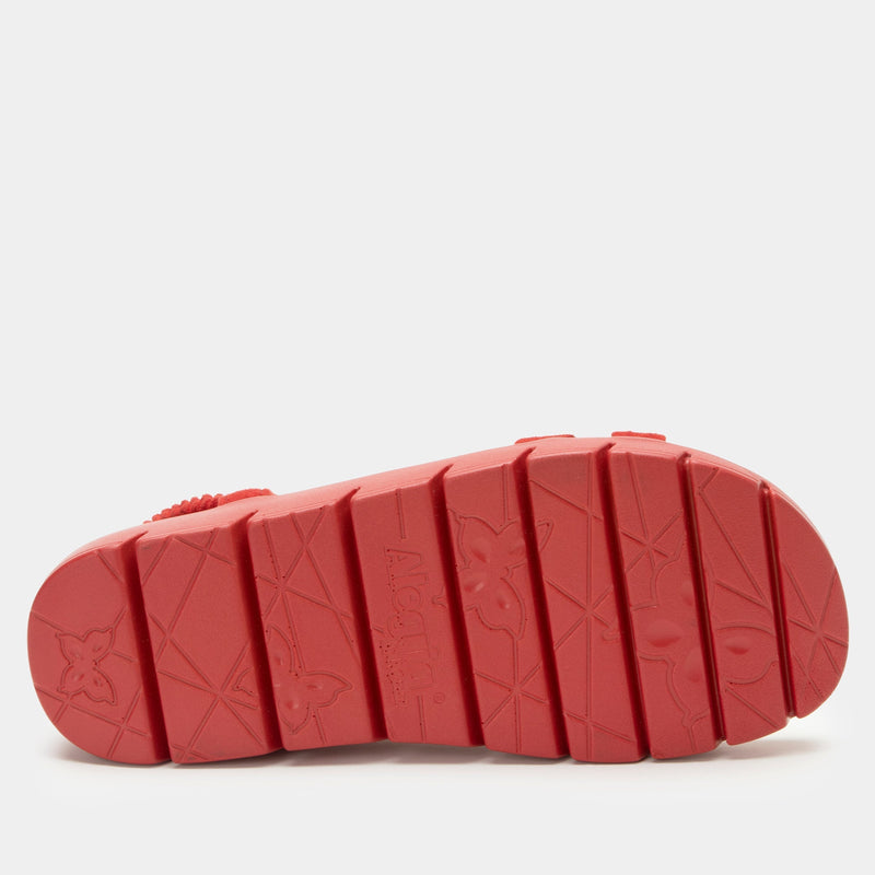 Roz True Red Sandal | Alegria Shoes