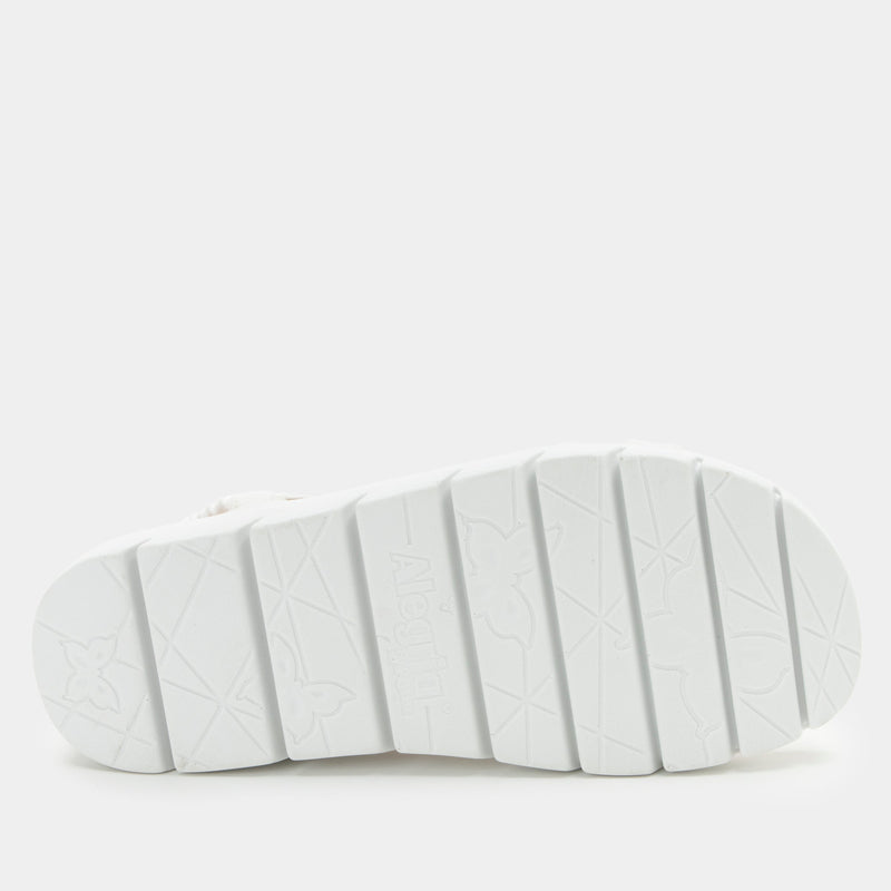 Roz True White Sandal | Alegria Shoes