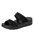 Rubie Black Softie Sandal | Alegria Shoes