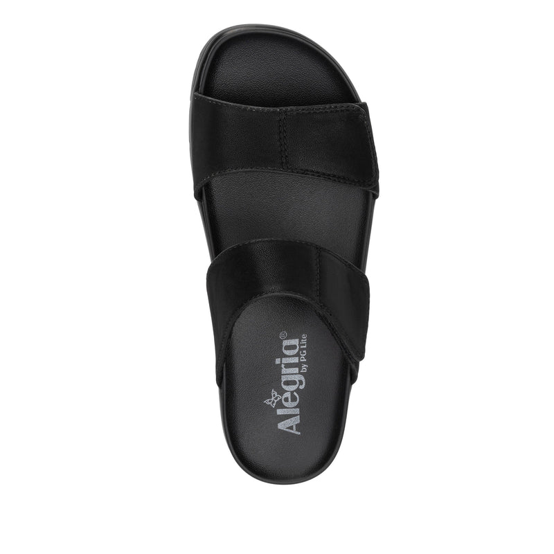 Rubie Black Softie Sandal | Alegria Shoes