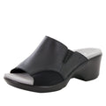 Ryli Black Nappa Sandal | Alegria Shoes
