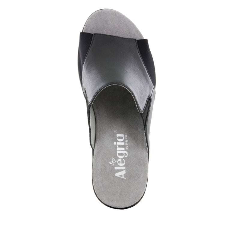 Ryli Black Nappa Sandal | Alegria Shoes