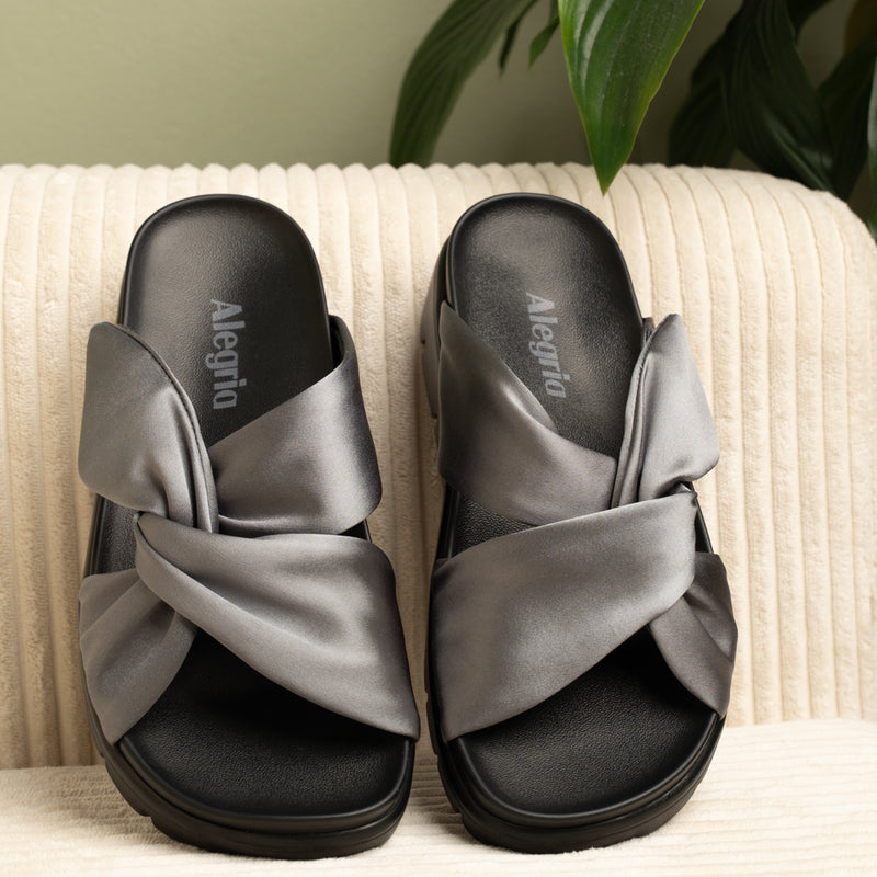 Rylie Gunmetal Sandal | Alegria Shoes