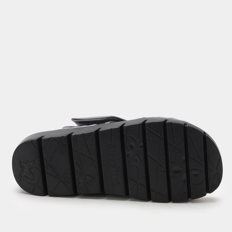 Rylie Gunmetal Sandal | Alegria Shoes