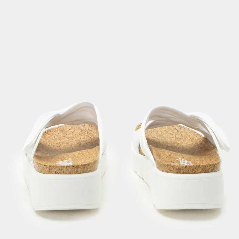 Rylie White Sandal | Alegria Shoes