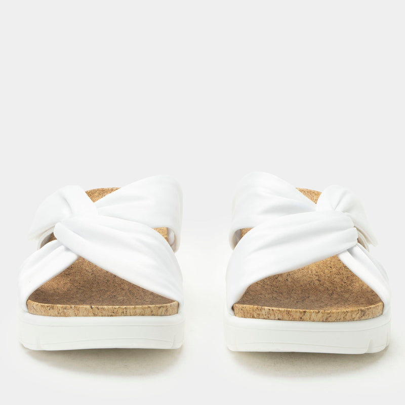 Rylie White Sandal | Alegria Shoes