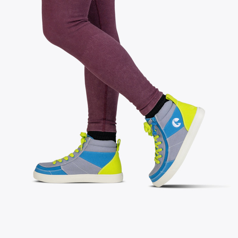 on-foot view of blue colorlock