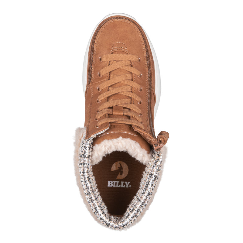 top view of cognac cuff