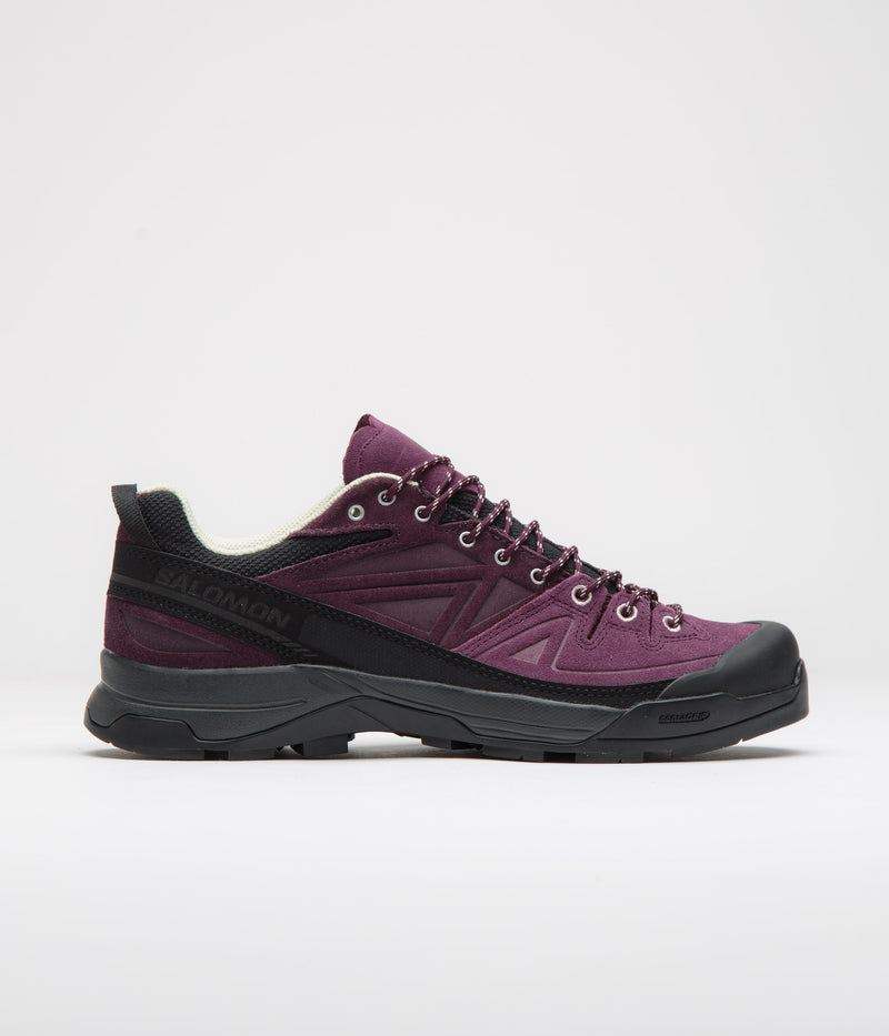 Salomon X-ALP LTR Shoes in Winter Bloom and Plum Perfect / Lime Cream
