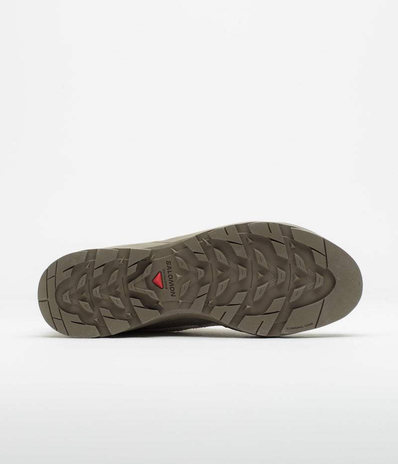 Salomon X ALP Woven Shoes in Walnut and Silver Cloud / Vanilla Ice