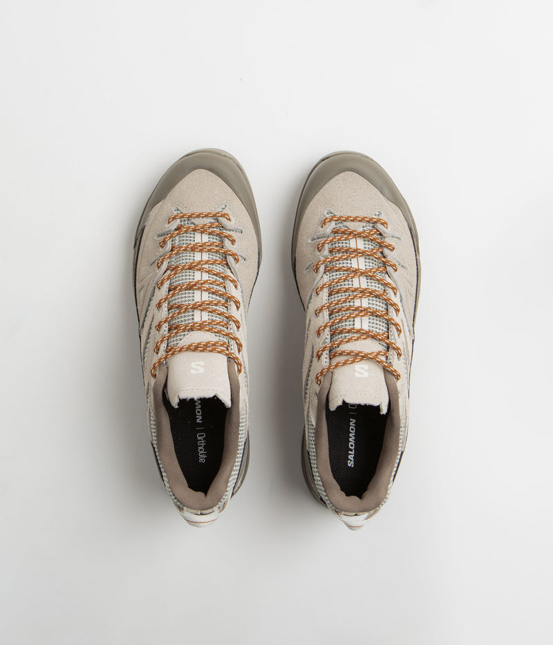 Salomon X ALP Woven Shoes in Walnut and Silver Cloud / Vanilla Ice