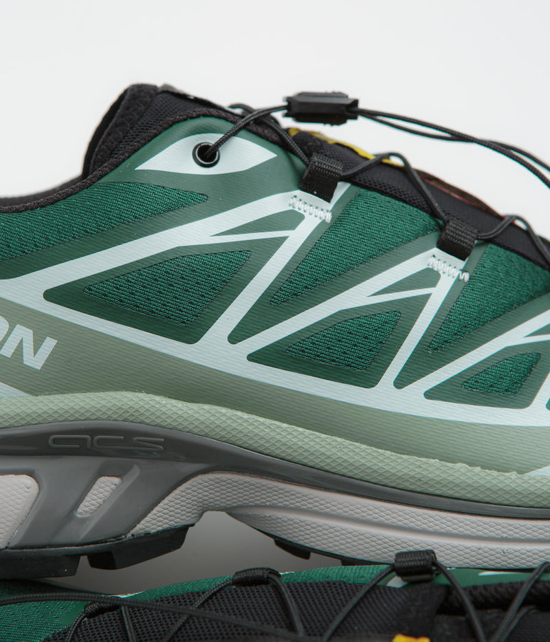 Salomon XT-6 Shoes in Bistro Green and Green Milieu / Black