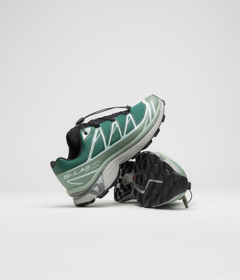 Salomon XT-6 Shoes in Bistro Green and Green Milieu / Black