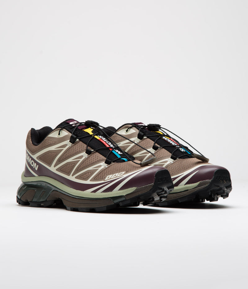 Salomon XT-6 Shoes in Walnut and Huckleberry / Urban Chic