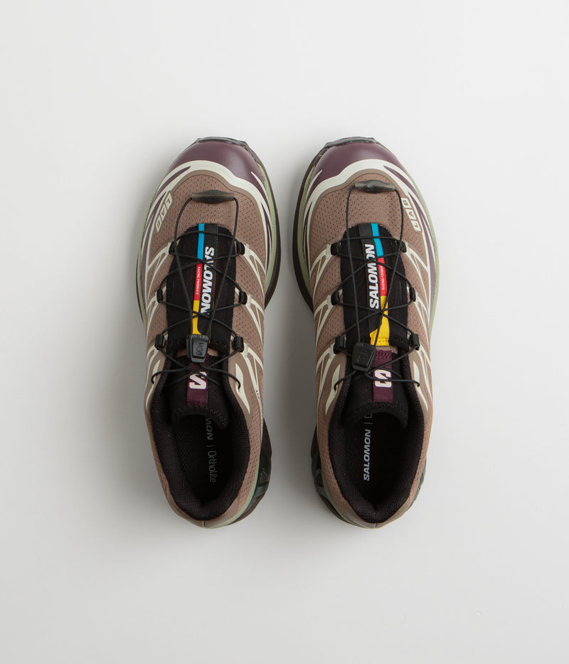 Salomon XT-6 Shoes in Walnut and Huckleberry / Urban Chic