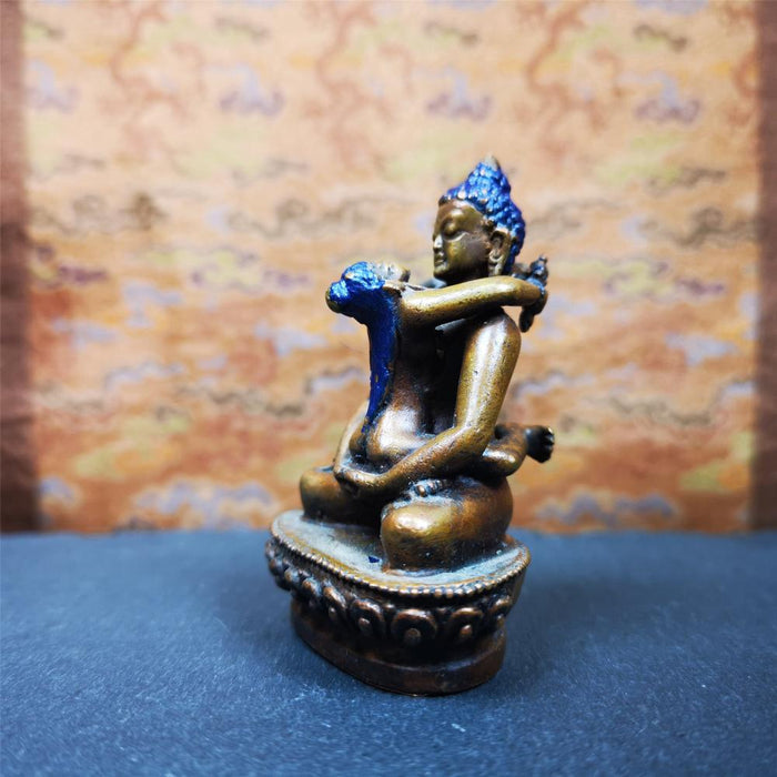 Samantabhadra in Yab Yum 2.4" - Tibetan Buddhist statue, view 6