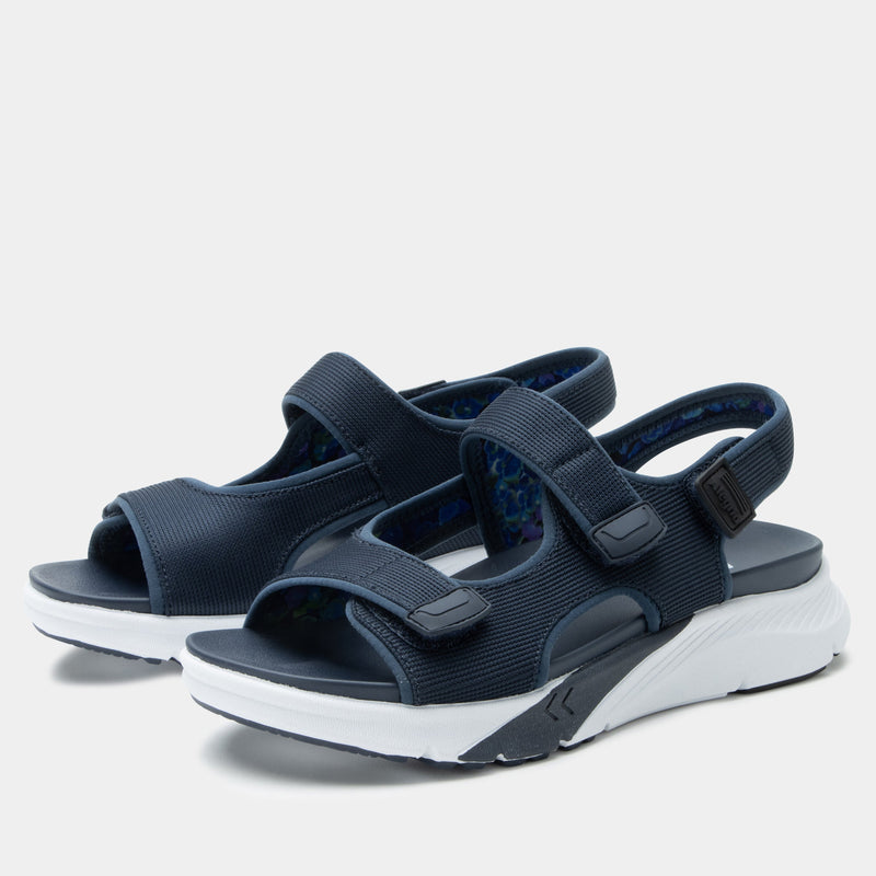 Sandie Poppy Pop Blue Sandal | Alegria Shoes