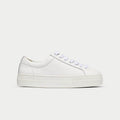 White sneaker on a light gray background