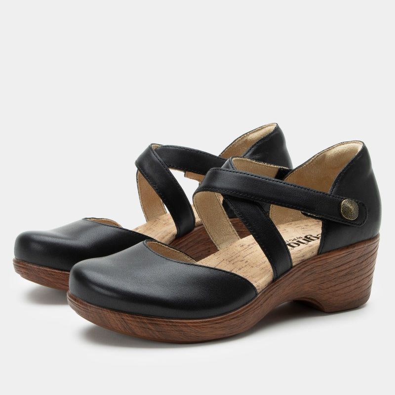 Savina Coal Shoe | Alegria Shoes