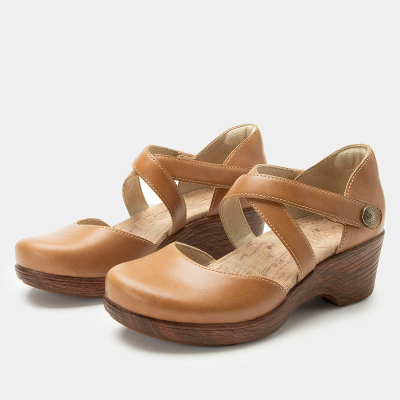 Savina Latte Shoe | Alegria Shoes