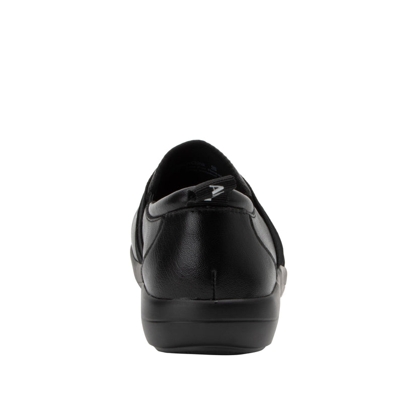 Savvie Black Smooth Shoe | Alegria Shoes