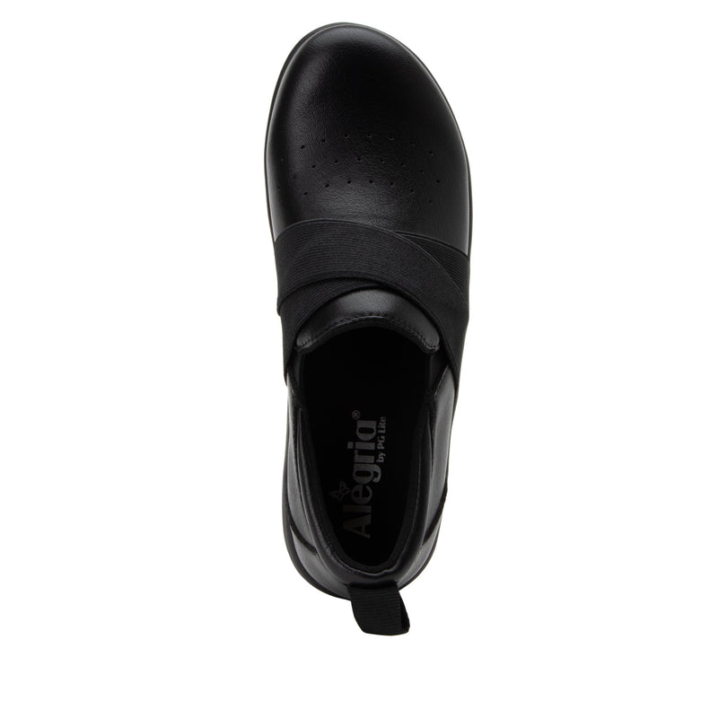Savvie Black Smooth Shoe | Alegria Shoes