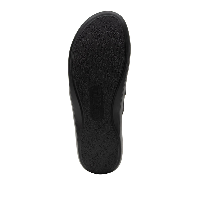Savvie Black Smooth Shoe | Alegria Shoes