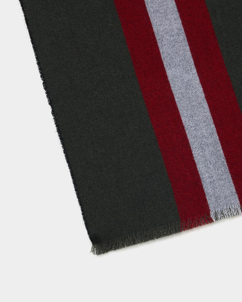 Scarf in Military Green Wool