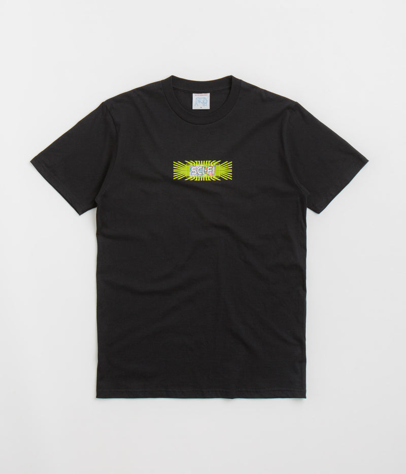 Sci-Fi Fantasy Chip T-Shirt in Black
