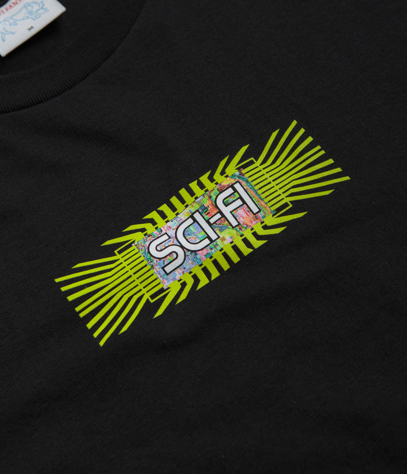 Sci-Fi Fantasy Chip T-Shirt in Black