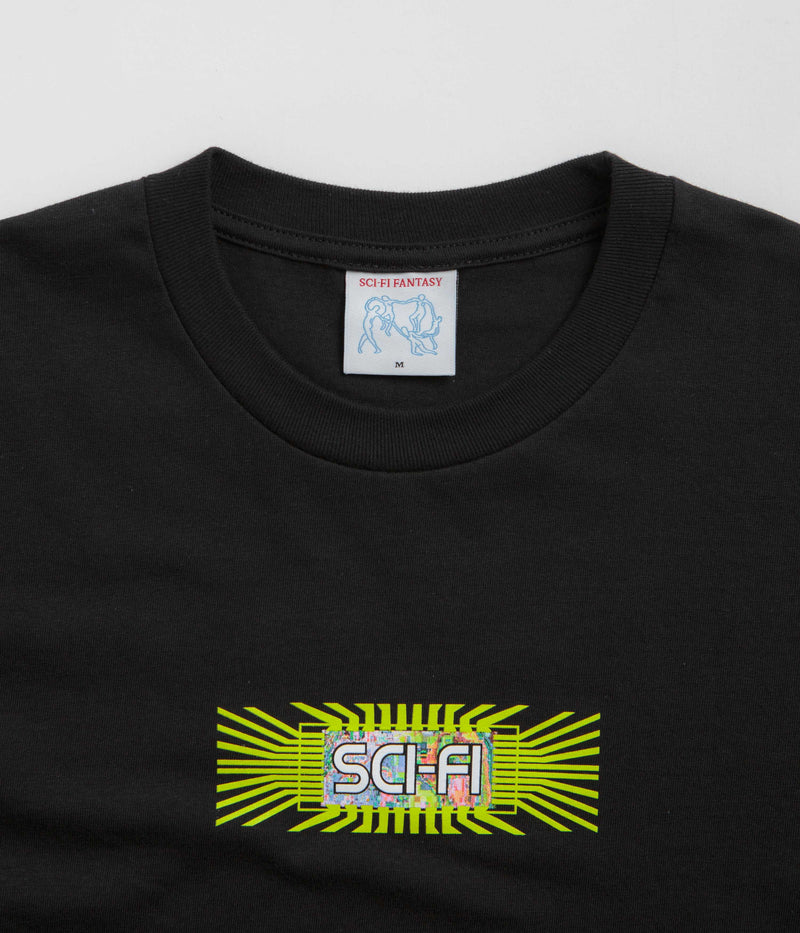 Sci-Fi Fantasy Chip T-Shirt in Black