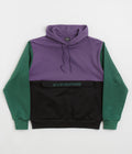 Sci-Fi Fantasy Colorblocked Hoodie in Purple and Black