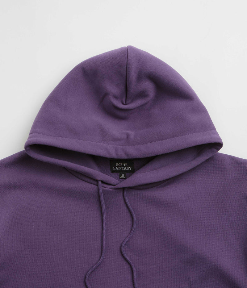 Sci-Fi Fantasy Colorblocked Hoodie in Purple and Black