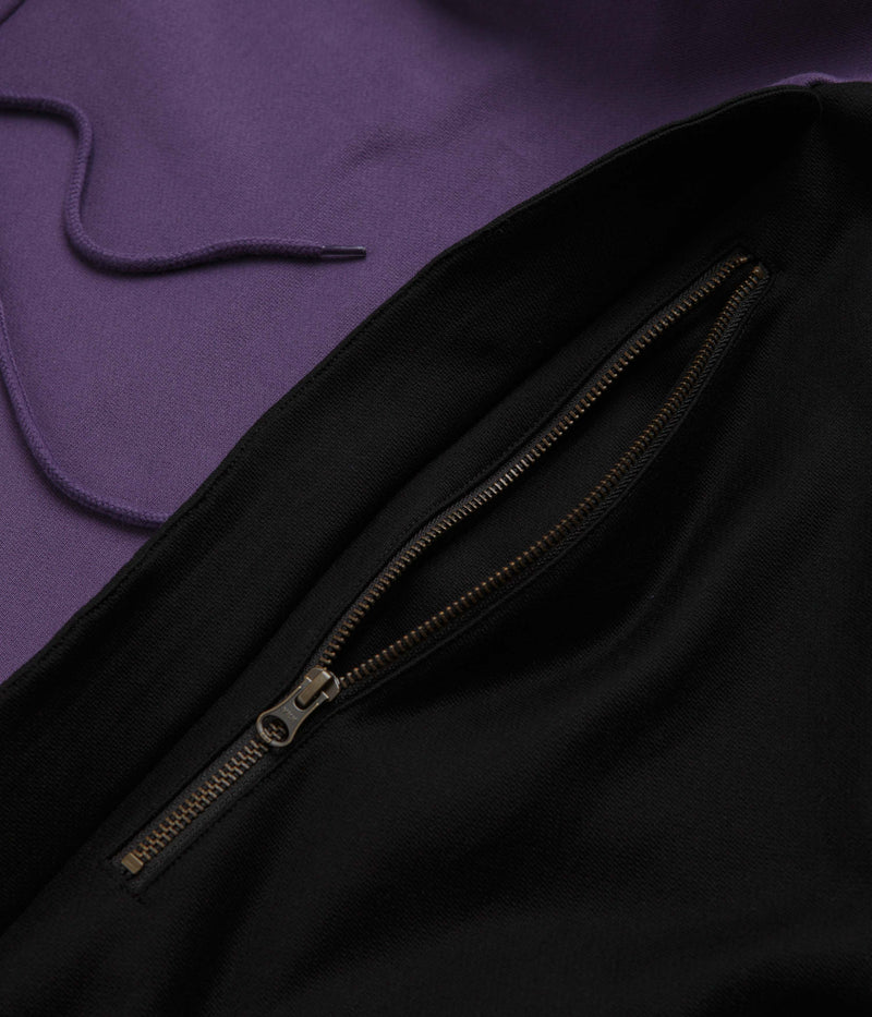 Sci-Fi Fantasy Colorblocked Hoodie in Purple and Black