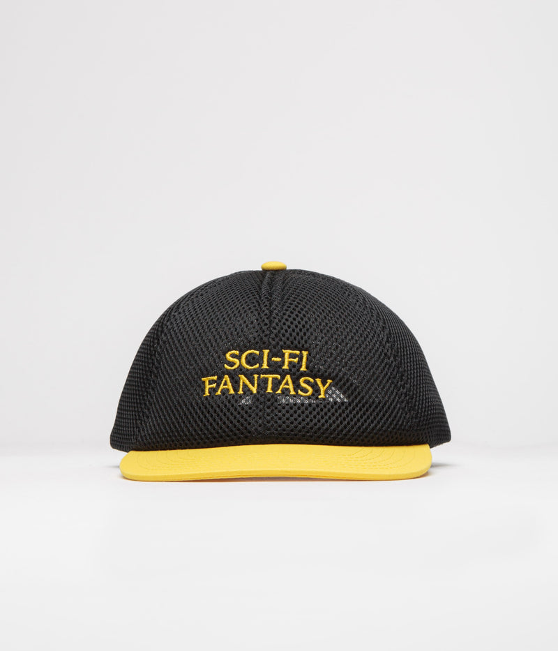 Sci-Fi Fantasy Logo Cap in Black and Yellow