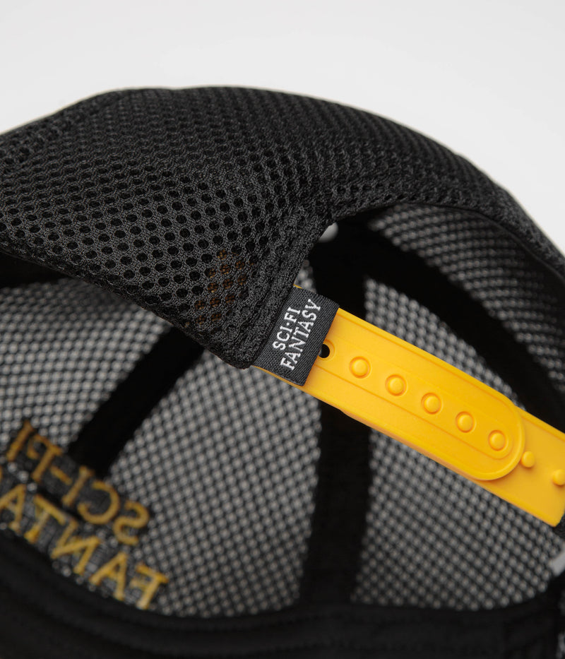 Sci-Fi Fantasy Logo Cap in Black and Yellow