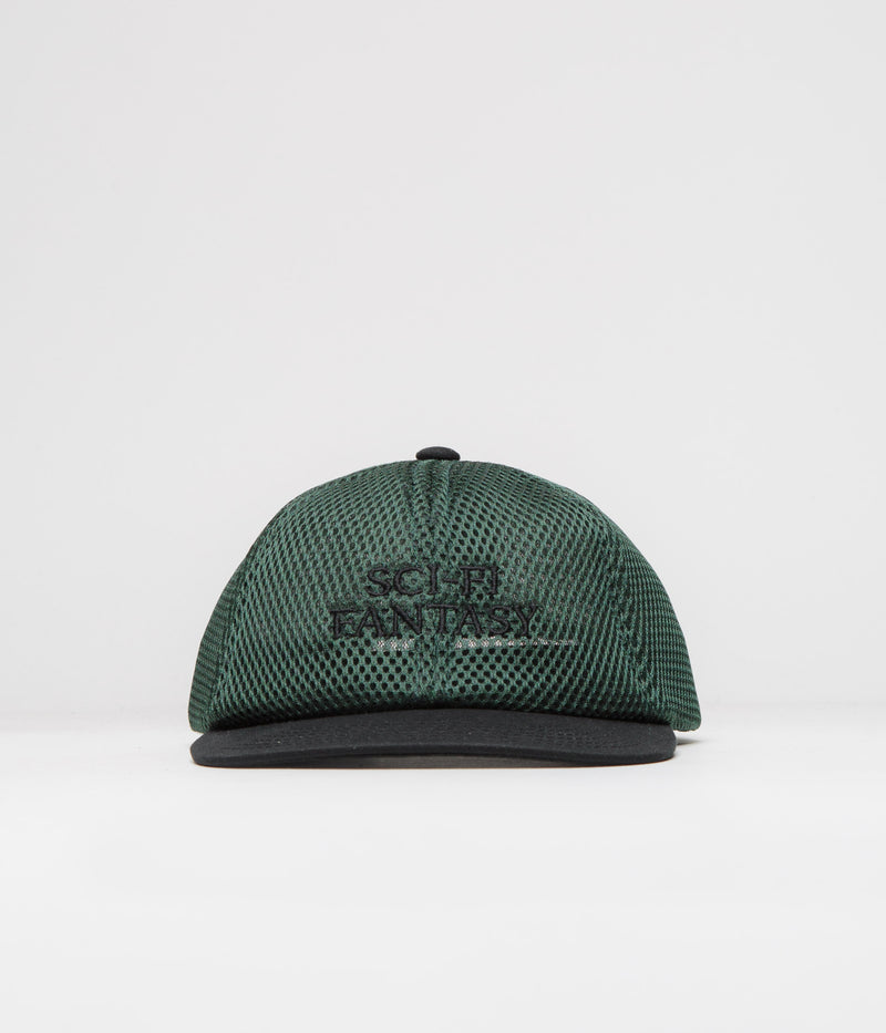 Sci-Fi Fantasy Logo Cap in Forest Green and Black