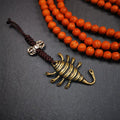 Scorpion Guru Amulet 1.57" - Tibetan Buddhist amulet, front view