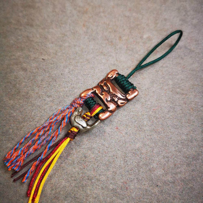 Scripture Book Buckle Amulet Pendant - Tibetan Buddhist amulet, view 5