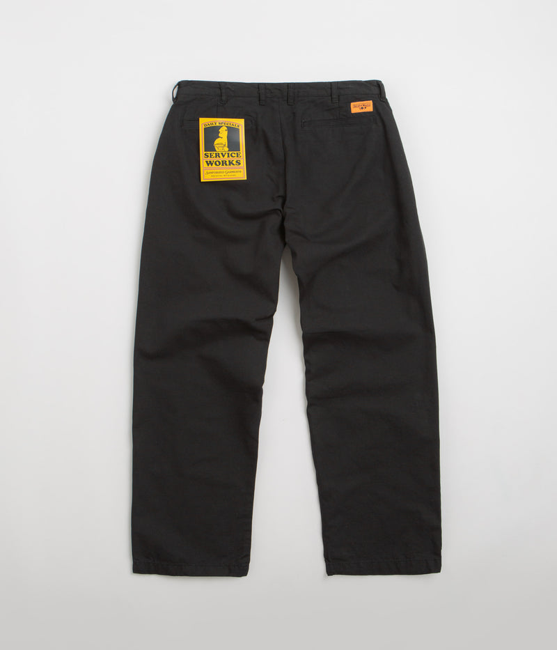 Service Works Canvas Part Timer Pants in Black