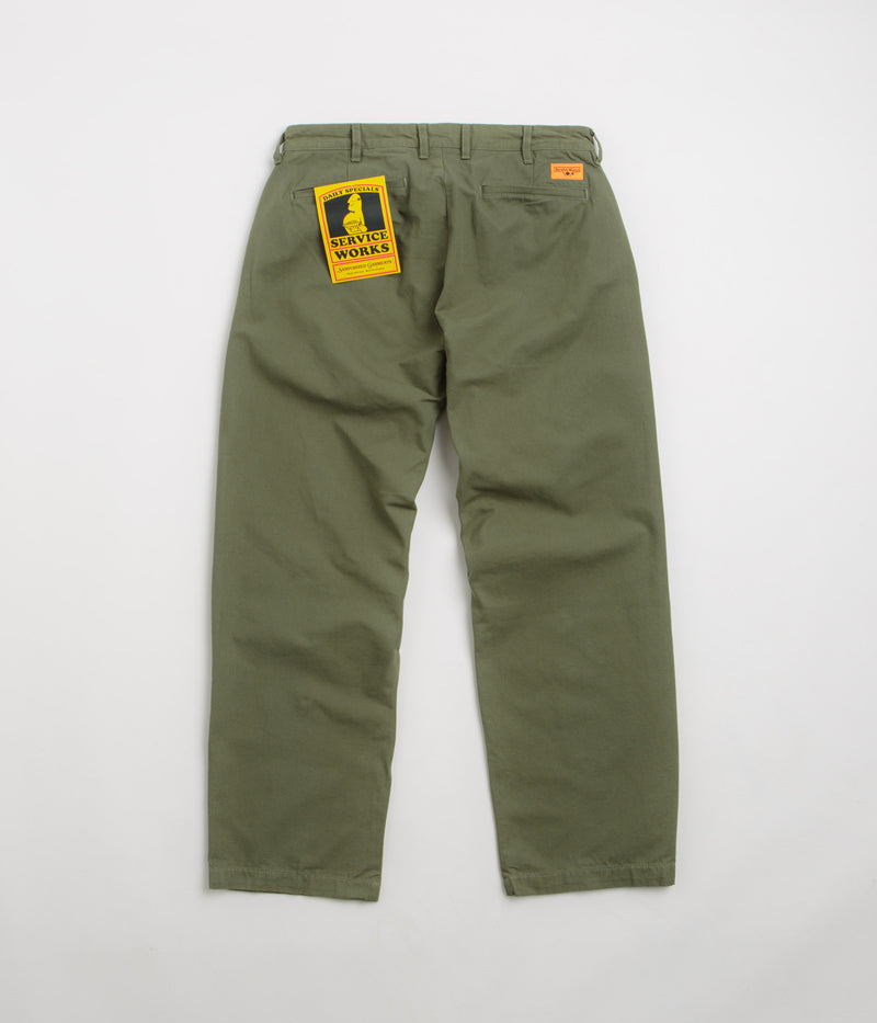 Service Works Canvas Part Timer Pants in Olive