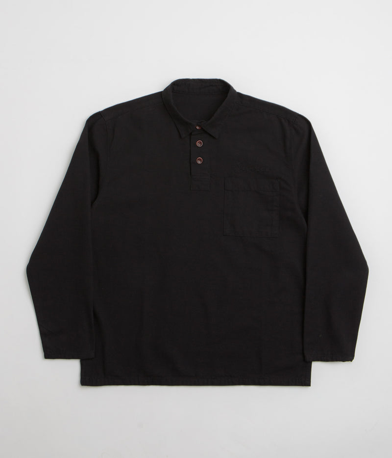 Service Works Canvas Script Popover Shirt in Black