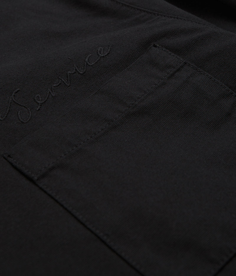 Service Works Canvas Script Popover Shirt in Black