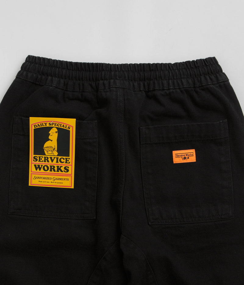 Service Works Denim Chef Pants in Black