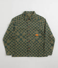 Service Works Drill Printed FOH Jacket in Olive Checker