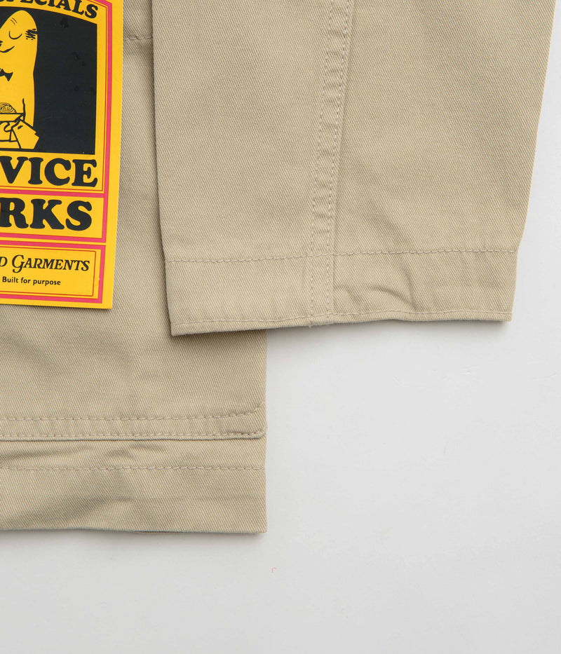 Service Works Drill Server Suit Jacket in Khaki