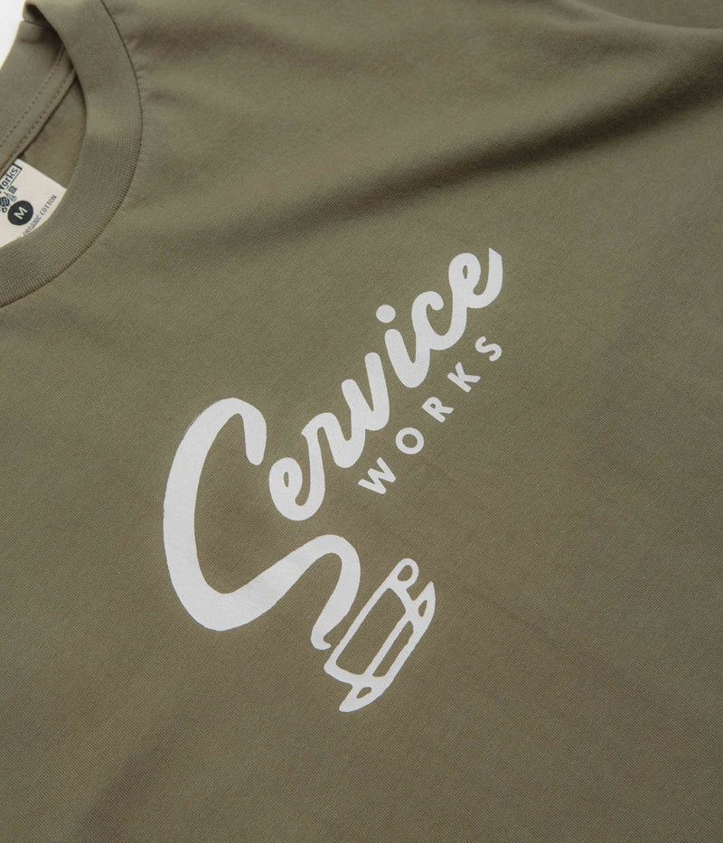 Service Works Espresso T-Shirt in Olive