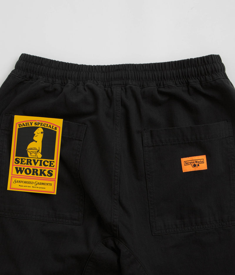 Service Works Herringbone Chef Pants in Black