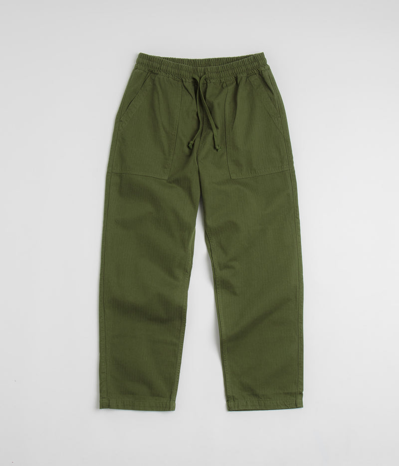 Service Works Herringbone Chef Pants in Pesto