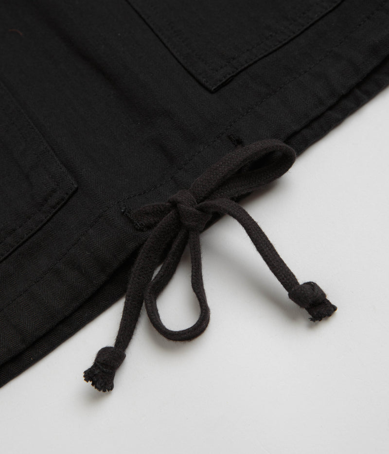 Service Works Herringbone Market Smock Jacket in Black